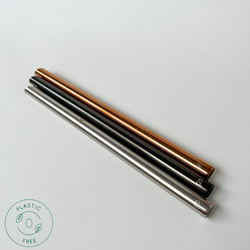 ステンレスストロー（太）｜Thick stainless straw for boba