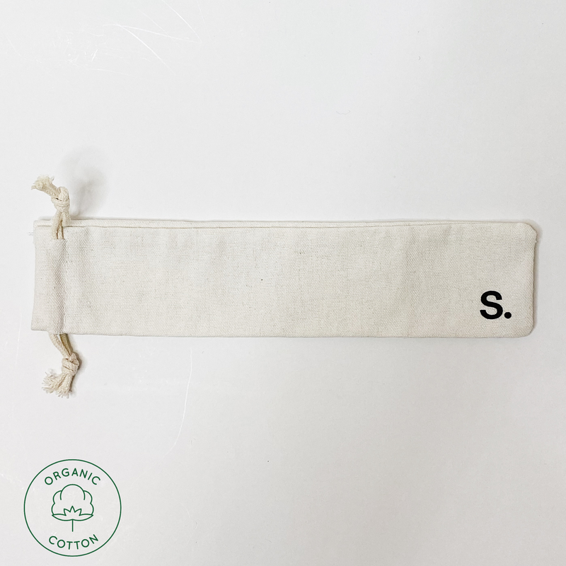 オーガニックコットン巾着（小）｜Small Organic cotton produce bag
